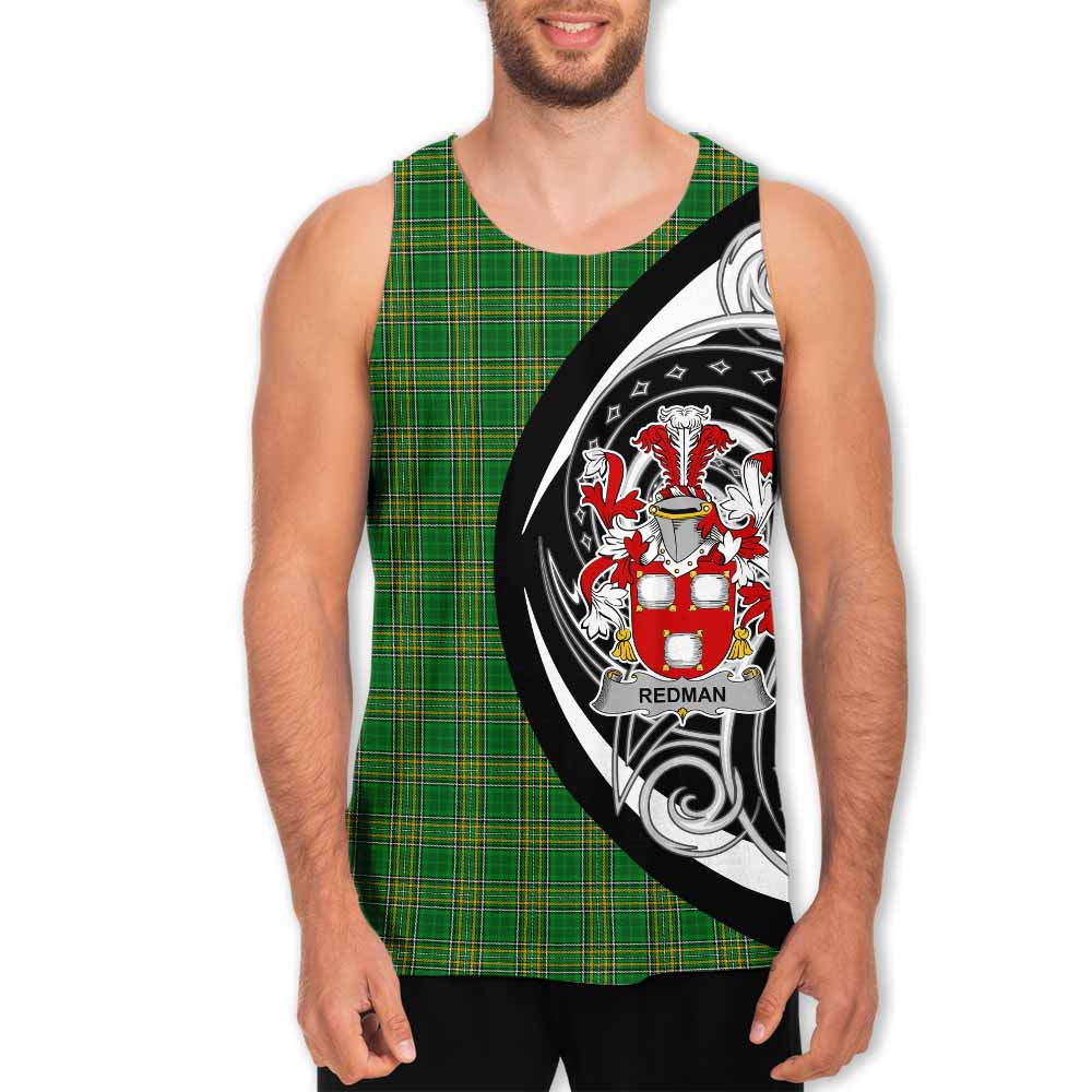Tartan Vibes Clothing Redman Irish Clan Men's Tank Top Celtic Circle Style