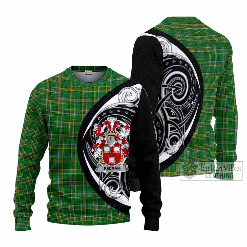 Tartan Vibes Clothing Redman Irish Clan Knitted Sweater Celtic Circle Style
