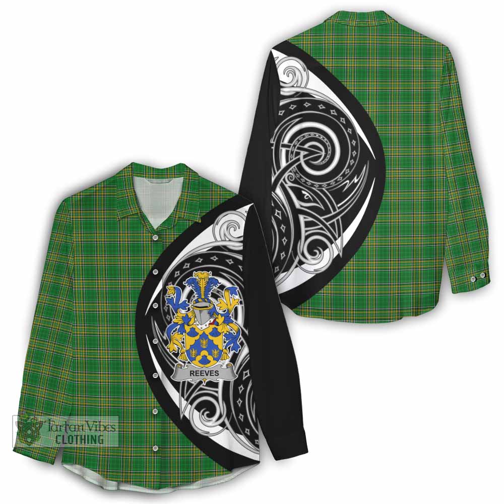 Reeves Irish Clan Women's Casual Shirt Celtic Circle Style - Tartan Vibes Clothing