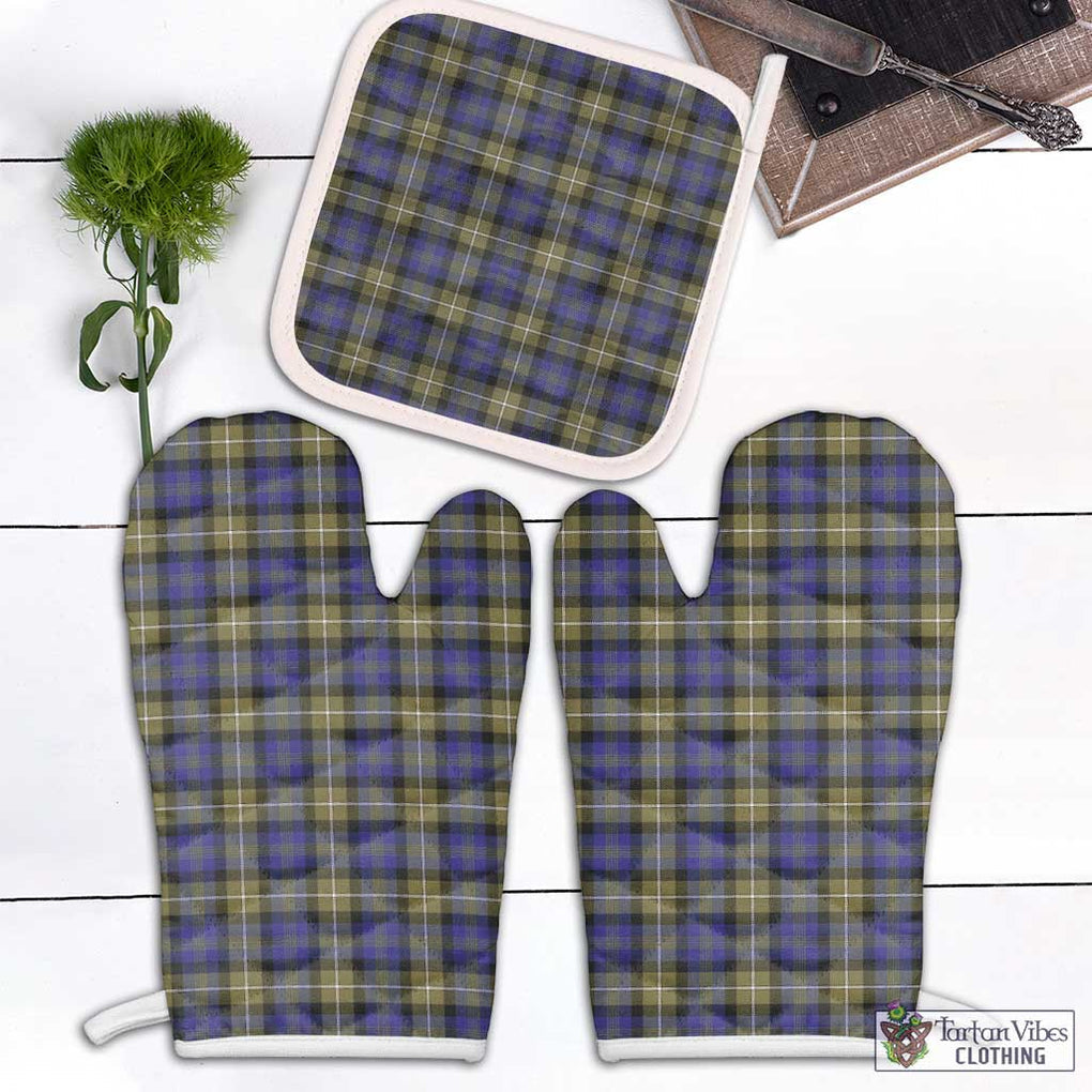 Rennie Tartan Combo Oven Mitt & Pot-Holder Combo 2 Oven Mitt & 1 Pot-Holder Black - Tartan Vibes Clothing