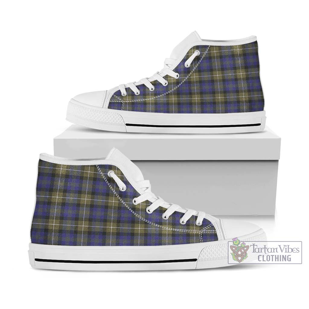 Rennie Tartan High Top Shoes Kid High Top - White Sole - Tartan Vibes Clothing