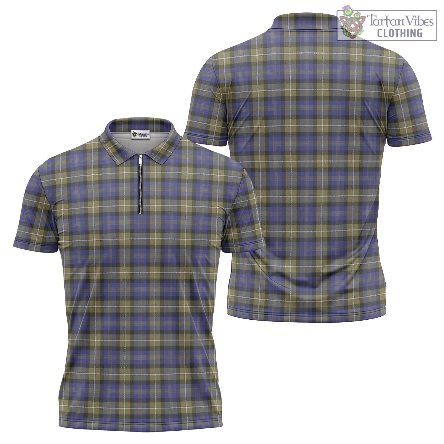 Rennie Tartan Zipper Polo Shirt Unisex - Tartan Vibes Clothing
