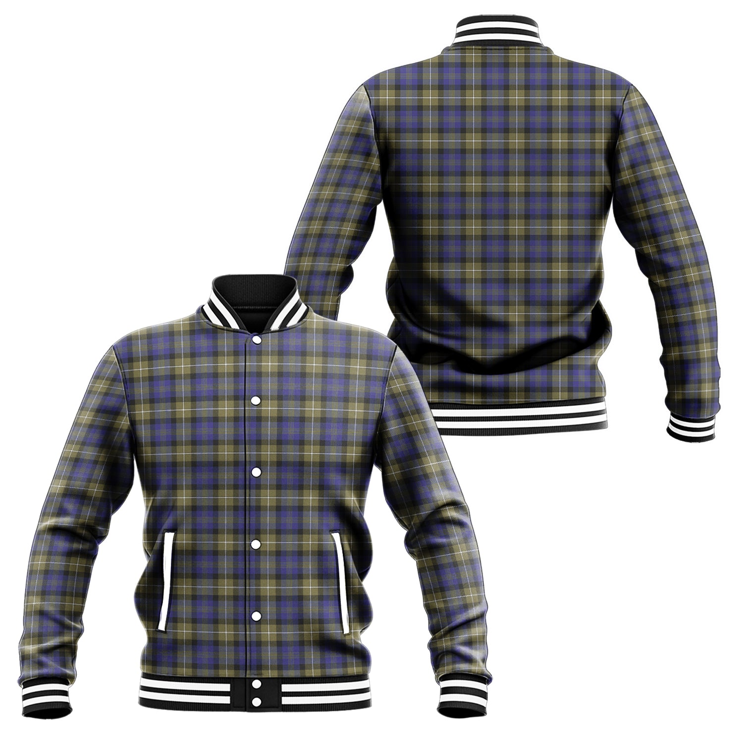 Rennie Tartan Baseball Jacket Unisex - Tartan Vibes Clothing