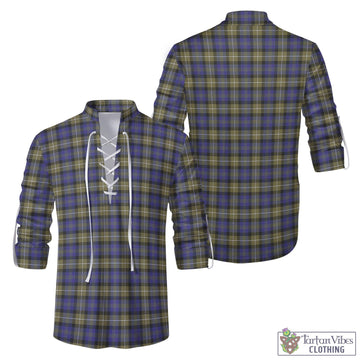 Rennie Tartan Men's Scottish Traditional Jacobite Ghillie Kilt Shirt