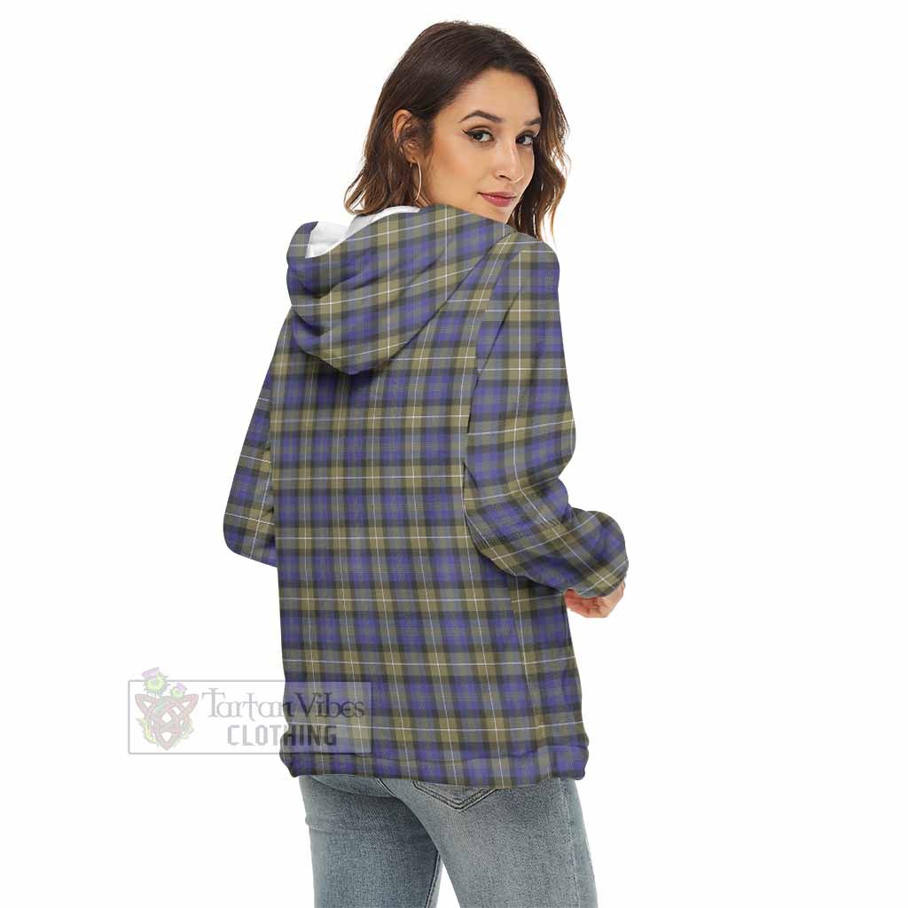 Rennie Tartan Women's Borg Fleece Hoodie with Half Zip - Tartan Vibes Clothing