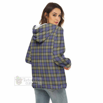 Rennie Tartan Women's Borg Fleece Hoodie with Half Zip - Tartan Vibes Clothing
