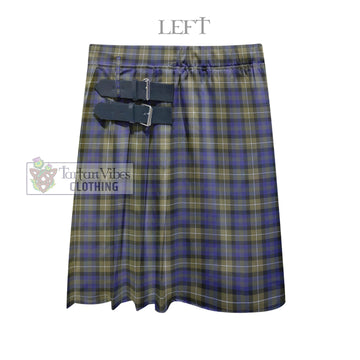Rennie Tartan Men's Pleated Skirt - Fashion Casual Retro Scottish Kilt Style