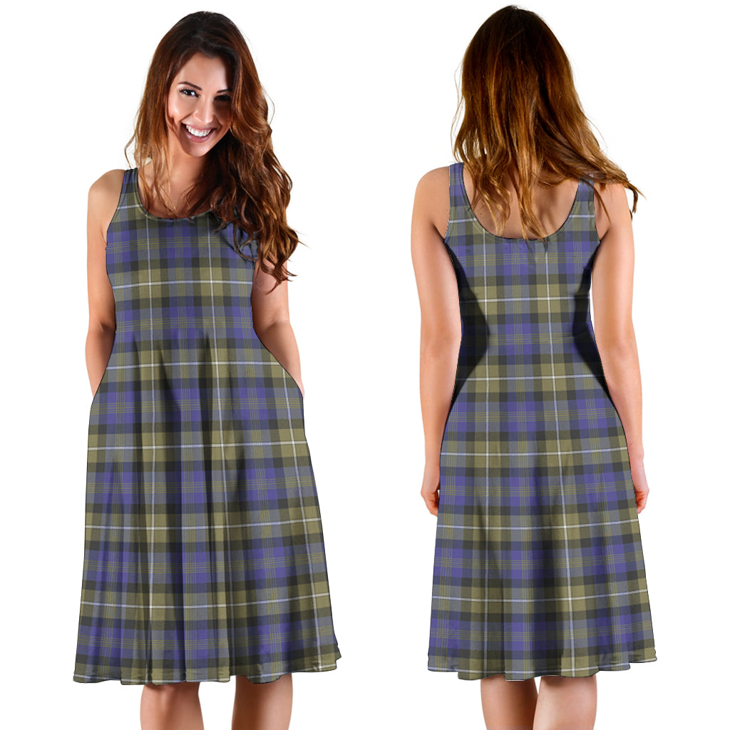 Rennie Tartan Sleeveless Midi Womens Dress - Tartan Vibes Clothing