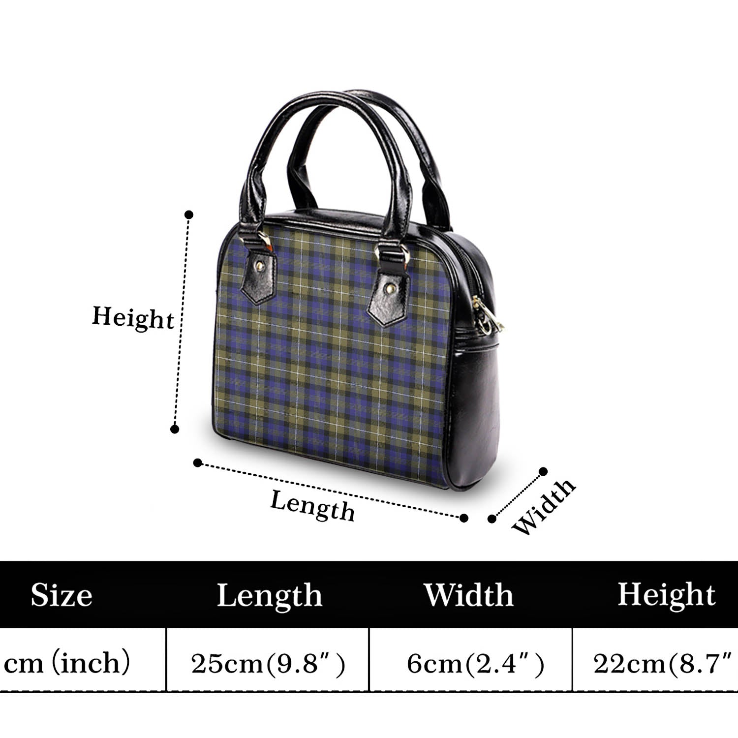 Rennie Tartan Shoulder Handbags - Tartan Vibes Clothing