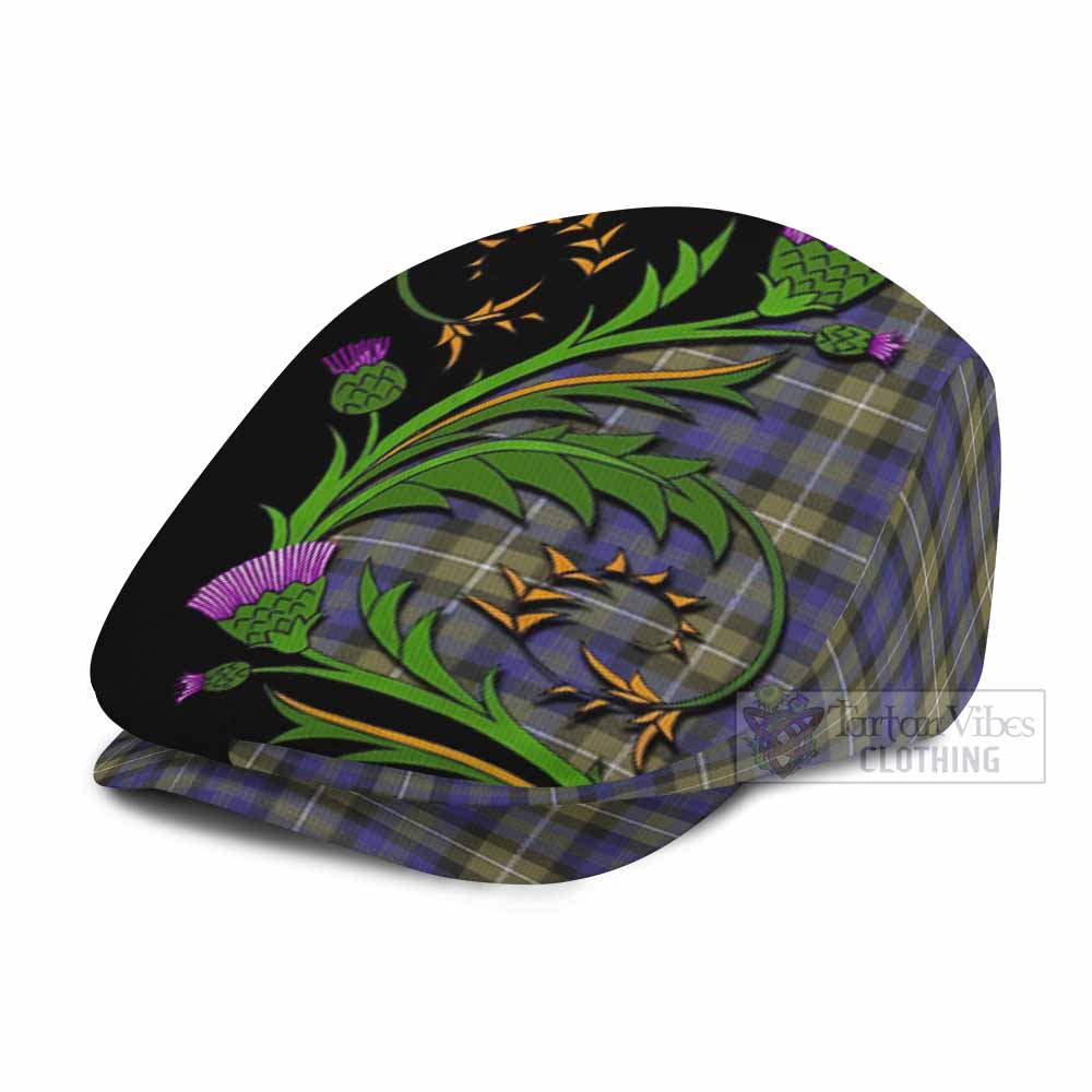 Rennie Tartan Flat Cap, Jeff Cap Scottish Thistle Pride Heritage Art