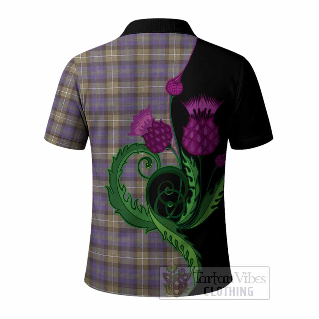 Rennie Tartan Polo Shirt Traditional Scottish Thistle