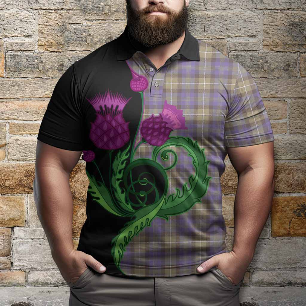 Rennie Tartan Polo Shirt Traditional Scottish Thistle