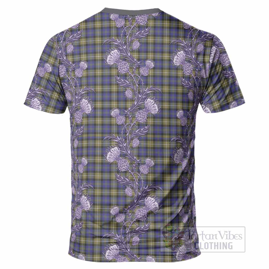 Rennie Tartan T-Shirt Seamless Scottish Thistle Flowers