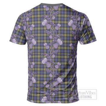 Rennie Tartan T-Shirt Seamless Scottish Thistle Flowers