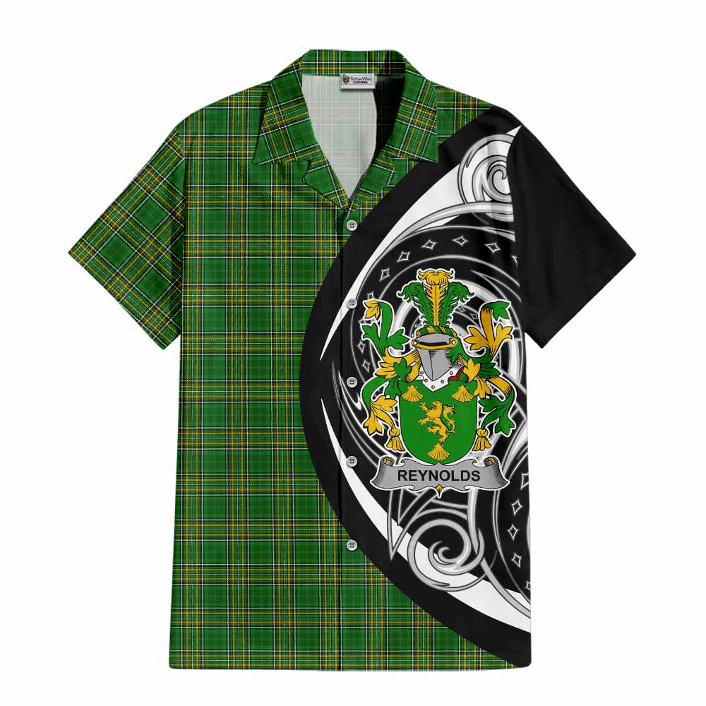 Tartan Vibes Clothing Reynolds Irish Clan Short Sleeve Button Shirt Celtic Circle Style