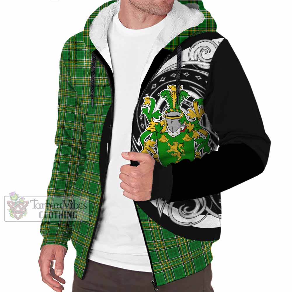 Tartan Vibes Clothing Reynolds Irish Clan Sherpa Hoodie Celtic Circle Style