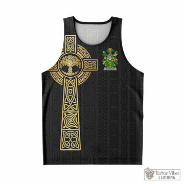 Reynolds Irish Coat of Arms Men Tank Top with Celtic Tree of Life Inspired