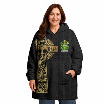 Reynolds Irish Coat of Arms Wearable Blanket with Celtic Tree of Life Inspired