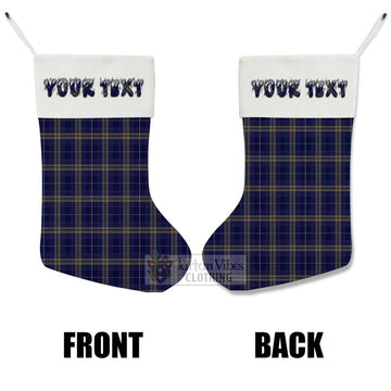 Rhys of Wales Tartan Christmas Stocking with Personalized Text - Tartan Vibes Clothing
