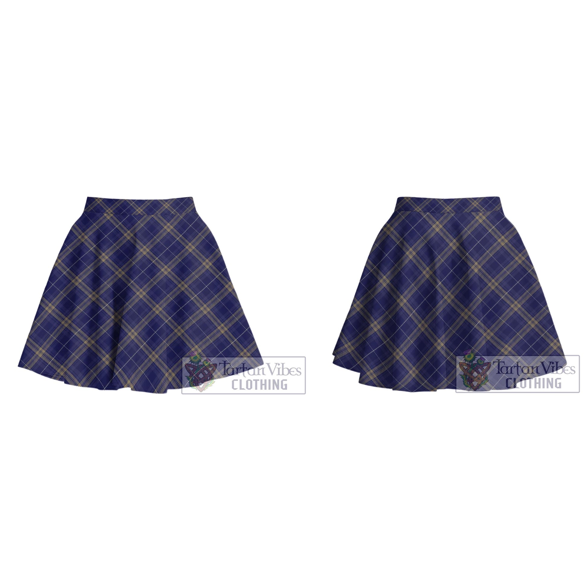 Rhys of Wales Tartan Women's Plated Mini Skirt Cross Style - Tartan Vibes Clothing