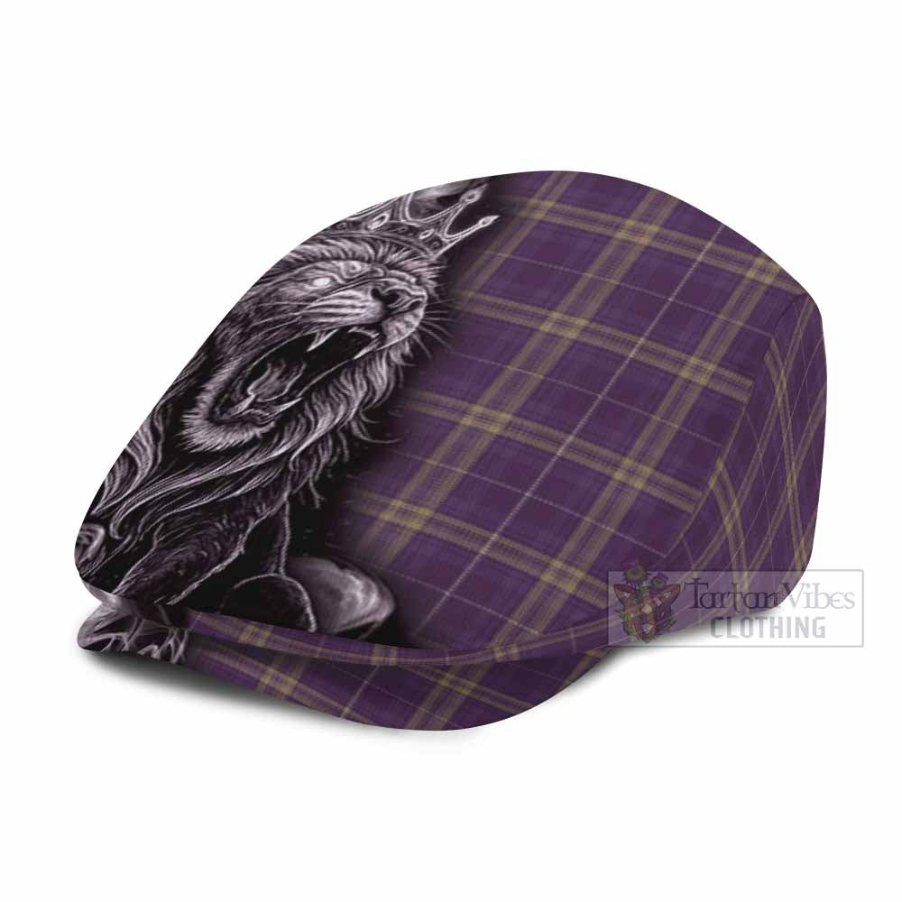 Rhys of Wales Tartan Flat Cap, Jeff Cap Roaring Lion Heritage