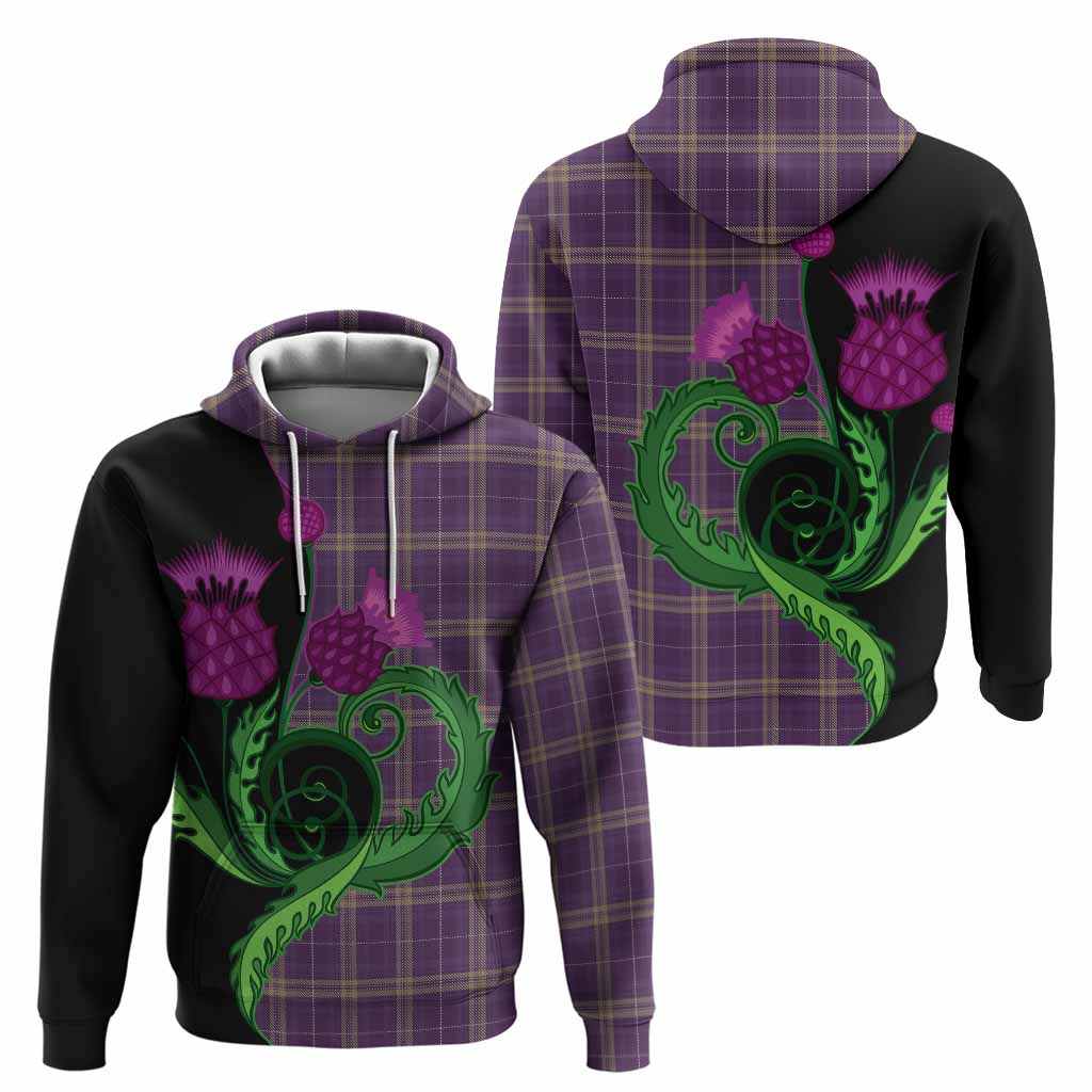 Rhys of Wales Tartan Hoodie Traditional Scottish Thistle