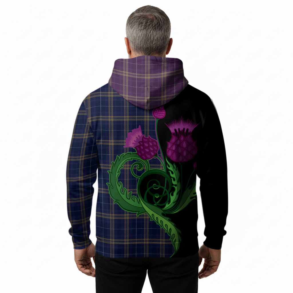 Rhys of Wales Tartan Hoodie Traditional Scottish Thistle