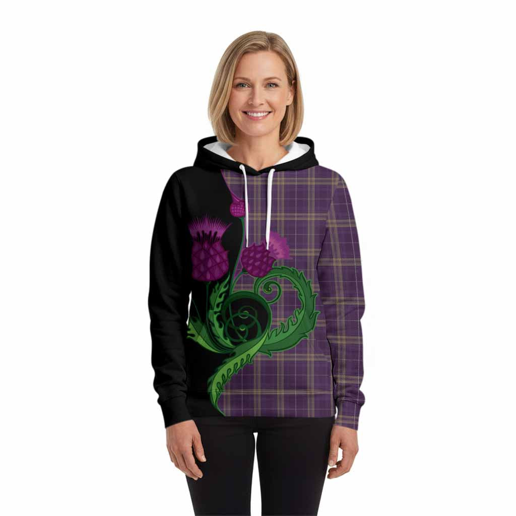 Rhys of Wales Tartan Hoodie Traditional Scottish Thistle