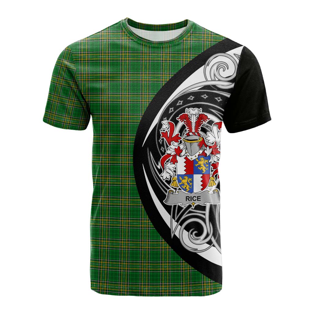 Tartan Vibes Clothing Rice Irish Clan Cotton T-shirt Celtic Circle Style