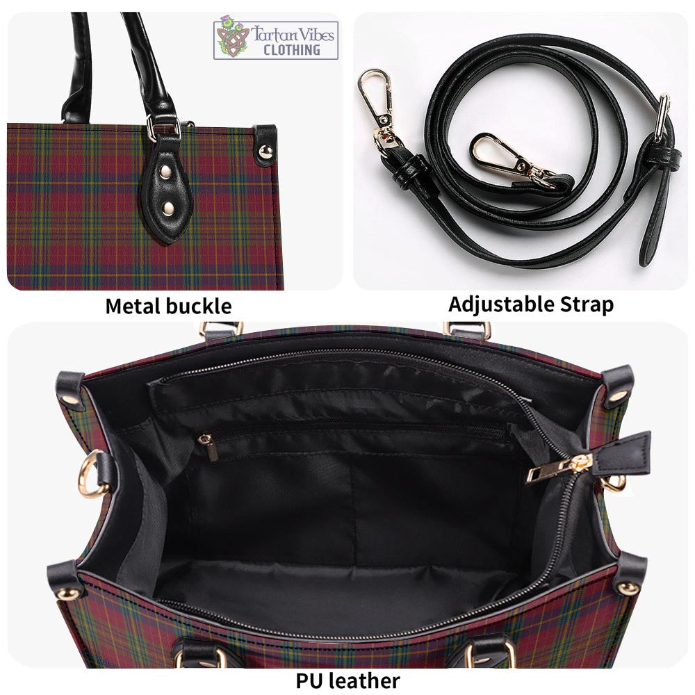 Rice of Wales Tartan Luxury Leather Handbags - Tartan Vibes Clothing