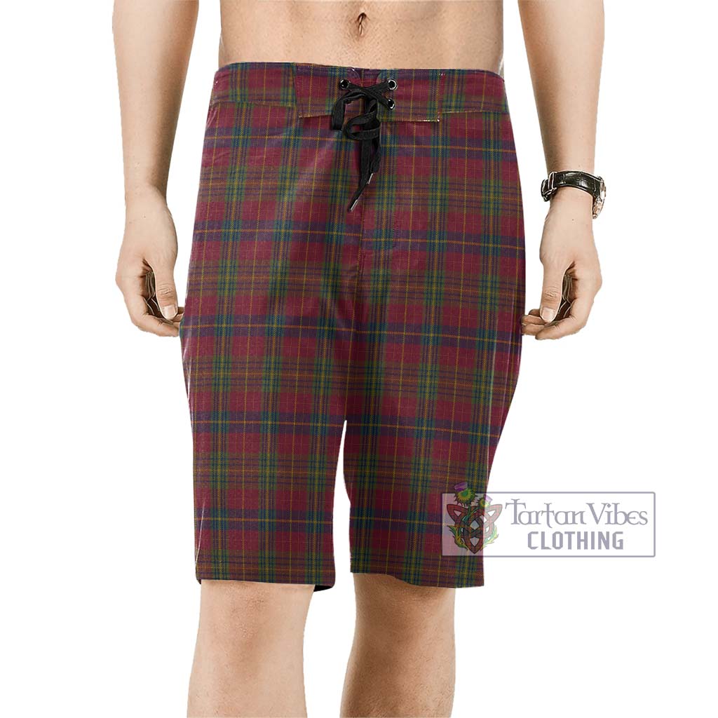 Rice of Wales Tartan Men's Board Shorts Men - Tartan Vibes Clothing