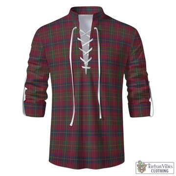 Rice of Wales Tartan Men's Scottish Traditional Jacobite Ghillie Kilt Shirt - Tartan Vibes Clothing