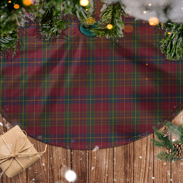 Rice of Wales Tartan Christmas Tree Skirt