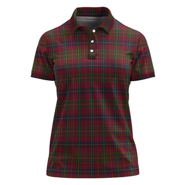 Rice of Wales Tartan Polo Shirt For Women - Tartan Vibes Clothing