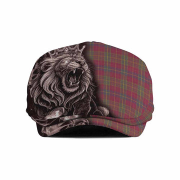 Rice of Wales Tartan Flat Cap, Jeff Cap Roaring Lion Heritage