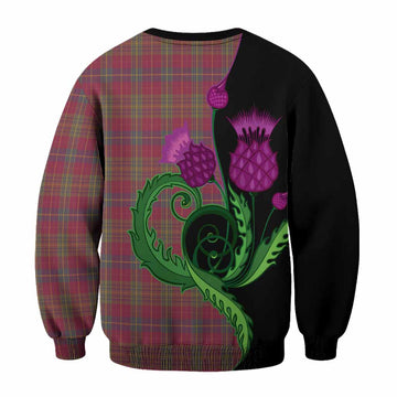 Rice of Wales Tartan Sweatshirt Traditional Scottish Thistle