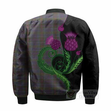 Richard of Wales Tartan Bomber Jacket Traditional Scottish Thistle