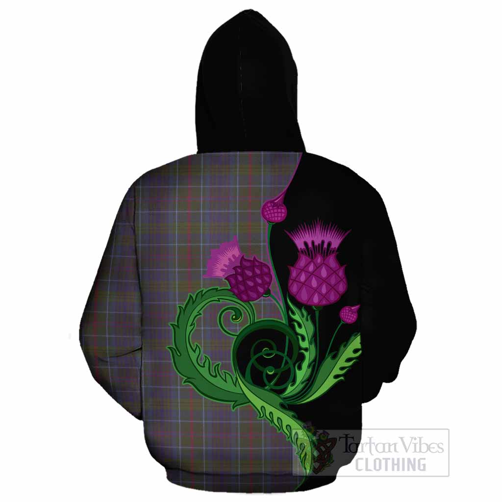 Richard of Wales Tartan Cotton Hoodie Traditional Scottish Thistle