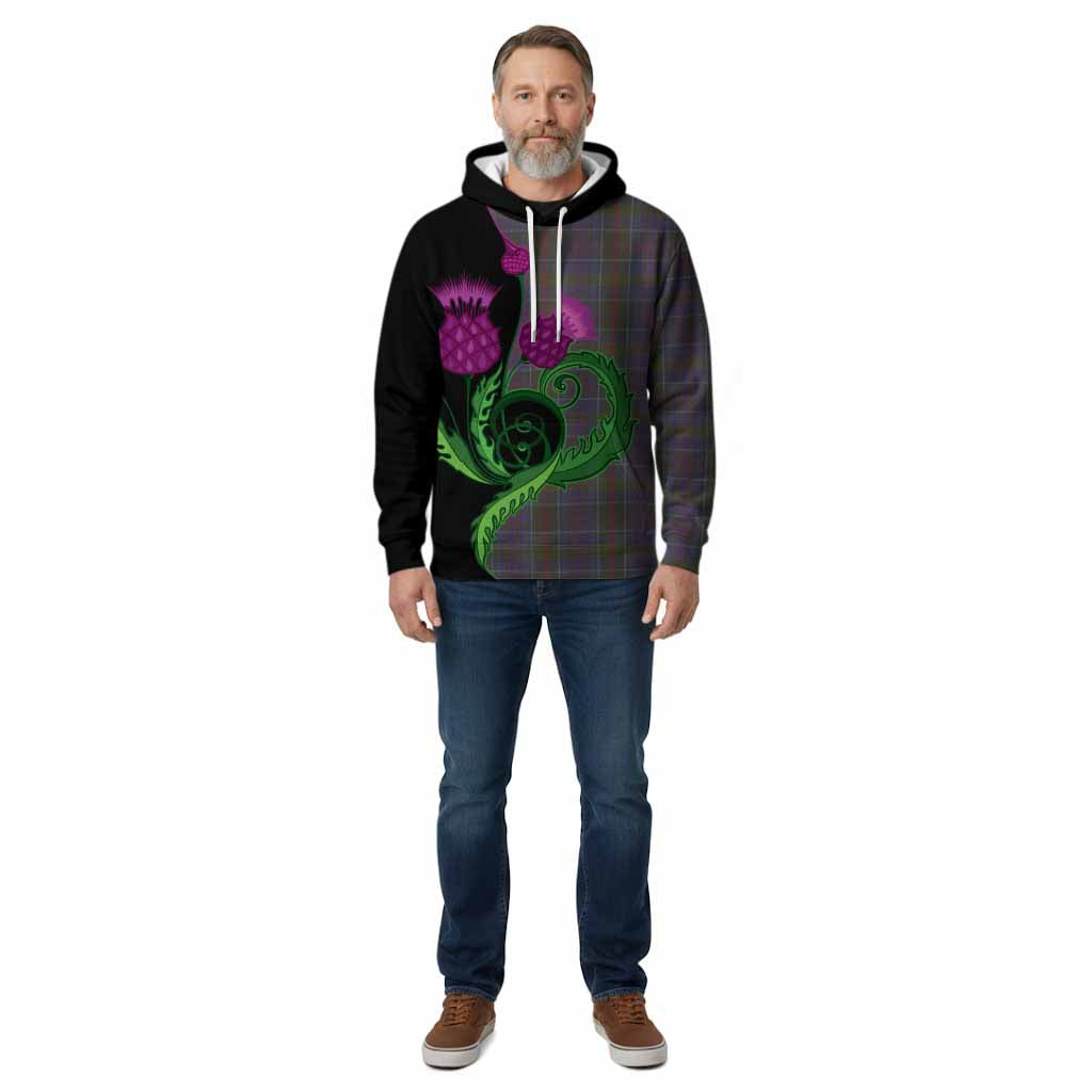 Richard of Wales Tartan Cotton Hoodie Traditional Scottish Thistle