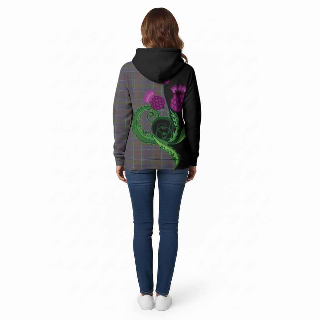 Richard of Wales Tartan Cotton Hoodie Traditional Scottish Thistle