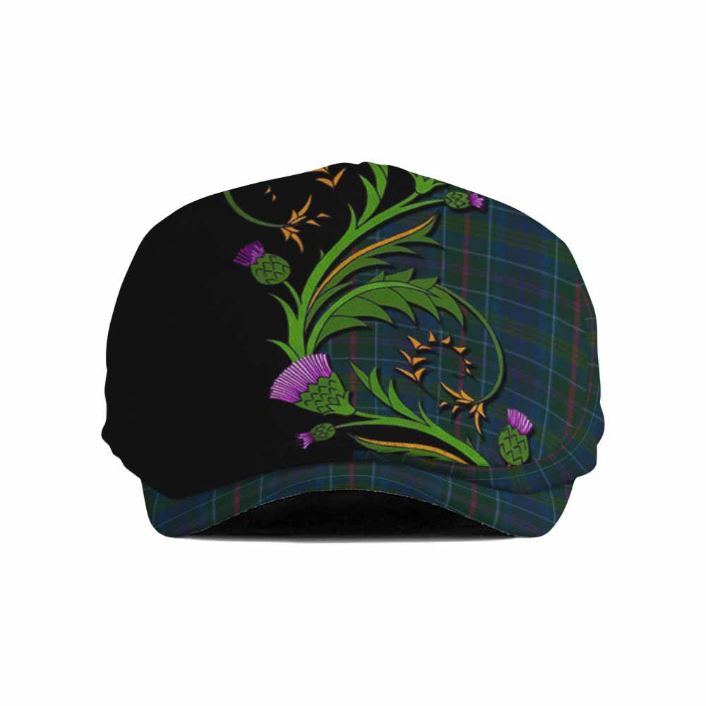 Richard of Wales Tartan Flat Cap, Jeff Cap Scottish Thistle Pride Heritage Art