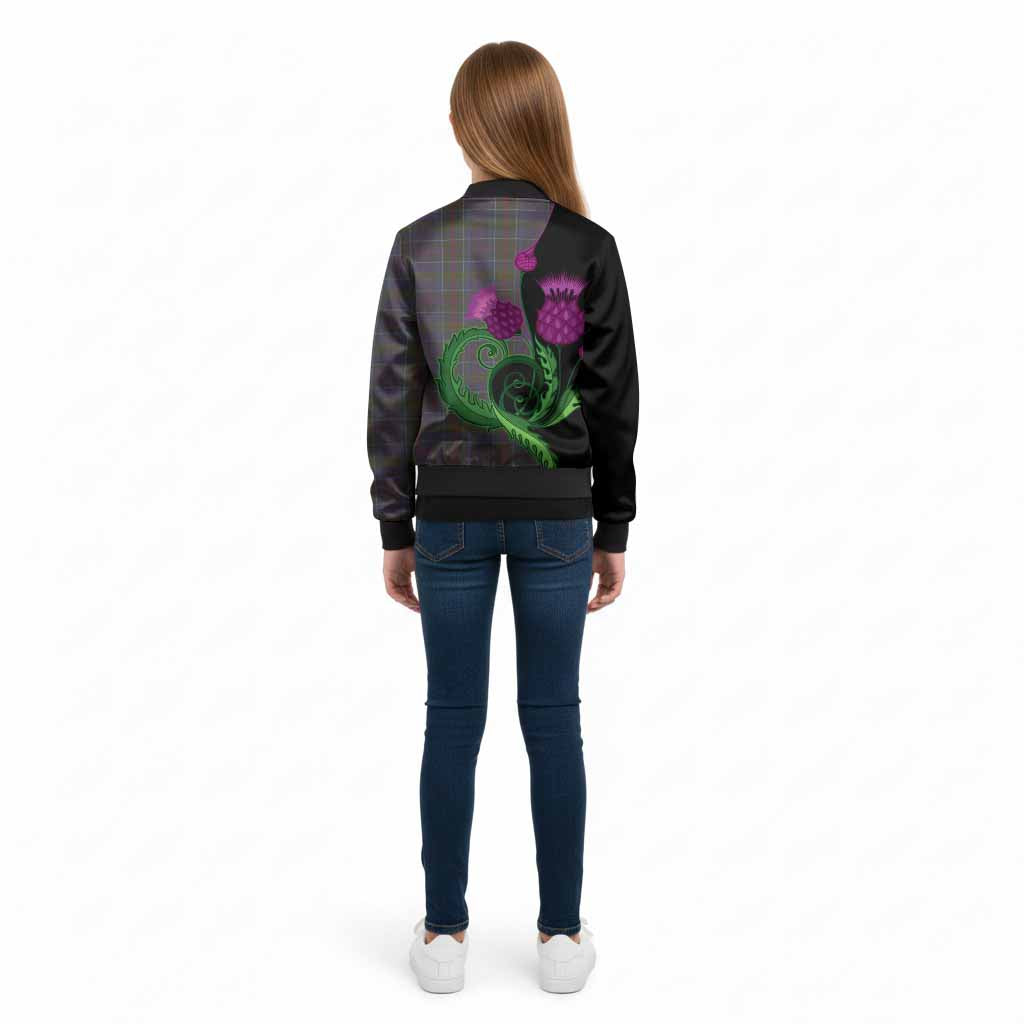 Richard of Wales Tartan Kid Bomber Jacket Traditional Scottish Thistle