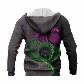 Richard of Wales Tartan Knitted Hoodie Traditional Scottish Thistle