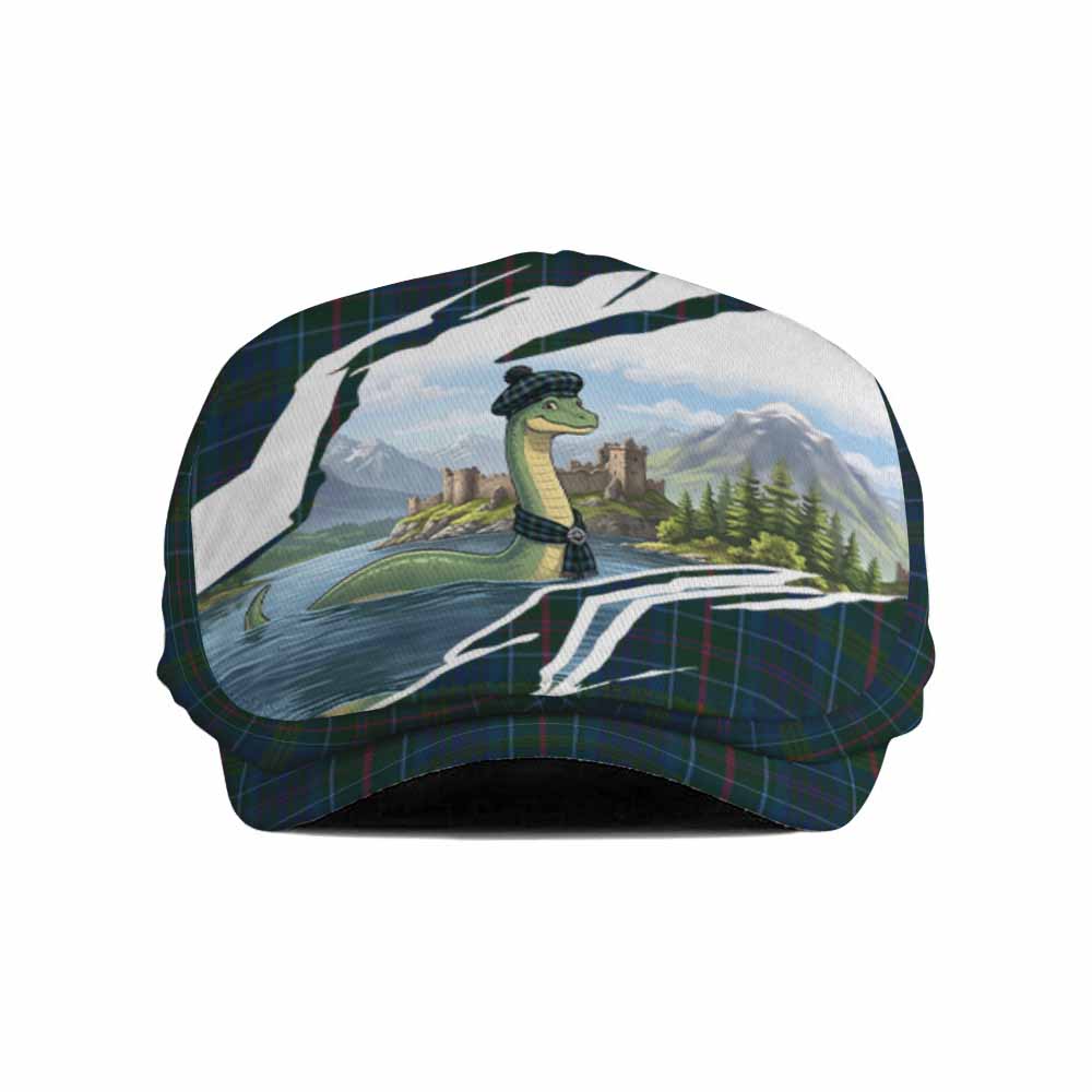 Richard of Wales Tartan Loch Ness Monster Scottish Heritage Art Flat Cap, Jeff Cap