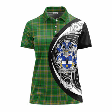 Richardson Irish Clan Women's Polo Shirt Celtic Circle Style Women - Tartan Vibes Clothing