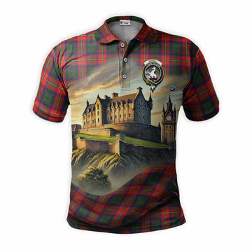 Tartan Vibes Clothing Riddell Tartan Family Crest Polo Shirt with Scottish Ancient Castle Stype