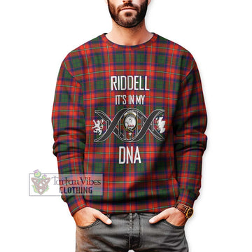 Riddell Tartan Sweatshirt with Family Crest DNA In Me Style Unisex - Tartanvibesclothing Shop