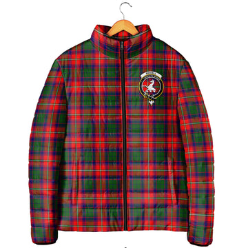 Riddell Tartan Padded Jacket with Family Crest Men's Padded Jacket - Tartan Vibes Clothing
