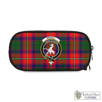 Riddell Tartan Pen and Pencil Case with Family Crest