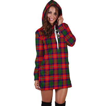 Riddell Tartan Hoodie Dress with Family Crest - Tartan Vibes Clothing